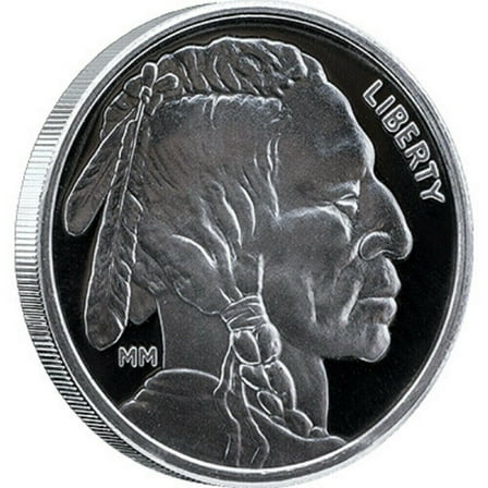 1 oz .999 Fine Silver Buffalo Round - Mason Mint (MM)