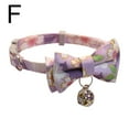 thumbnail image 3 of Cat Collar for Stylish & Safe Pet Accessory - Adjustable Breakaway Buckle with Bells and Tassel Bow Tie Design, 3 of 4