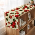 thumbnail image 6 of Table Runners 72 Inches Long Dress Scarves, Beige Red Strawberry Farmhouse Kitchen/Dining Table Runner, Coffee Tablerunners, Spring Floral Watercolor Summer Botanical 14x72 Inch, 6 of 9