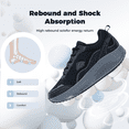 thumbnail image 3 of AiEles Men's Arch Support Walking Shoes | Plantar Fasciitis & Flat Feet Relief | Shock Absorbing Work Sneakers for Daily Comfor, 3 of 7