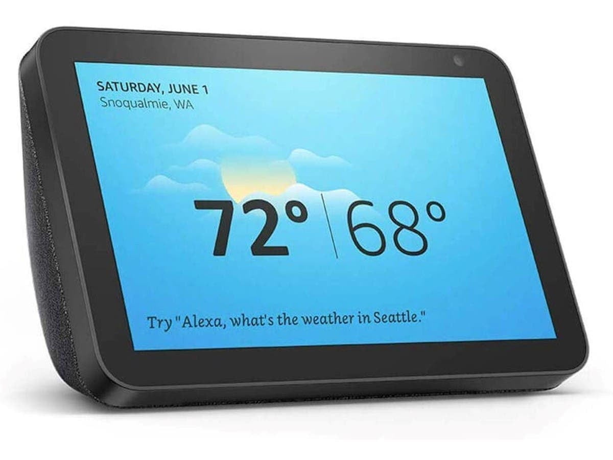 Amazon Echo Show 8 with Alexa Charcoal, Set Alarms and Timers