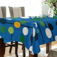 thumbnail image 5 of Yayeee Tablecloths 54" x 54" Rectangle Wrinkle Resistant Party Table Cover, Blue Abstract, 5 of 8
