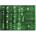 thumbnail image 1 of Ahgly Company Indoor Rectangle Solid Emerald Green Modern Area Rugs, 5' x 7', 1 of 4