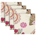 thumbnail image 5 of Iauyy Satin Napkins Set of 1- Floral-bunny Illustration DIY Printing Decoration Cloth Napkin- Easy Care for Home/Party, 5 of 8