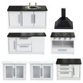 thumbnail image 1 of 1 Set Mini House Mini Kitchen Furniture Model DIY Mini Gas Stove Adornment, 1 of 8