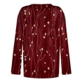 thumbnail image 5 of Summer Tshirts For Women 2024 Trendy Fashion Long Sleeve V Neck Lightweight Swea Fashion Tunic Tops T Shirts, 5 of 5