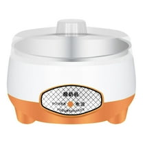 Oimcto Less than $5 Fully Automatic Smart Household Mini Yogurt Maker Orangeyogurt Maker Homemade Compact Diy Yogurt Maker for Kitchen for Wife (Us Plug 110V),Include:1*Hot Yogurt Maker