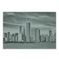 thumbnail image 1 of Chicago Skyline Cutting Board, Black and White Filtered Photo of Waterfront Cityscape on a Cloudy Day Print, Decorative Tempered Glass Cutting and Serving Board, Small Size, Grey, by Ambesonne, 1 of 1