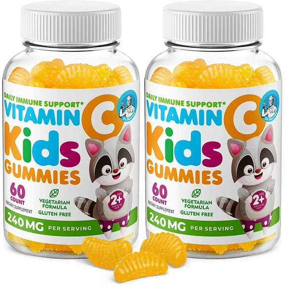 Dr. Moritz Vitamin C Gummies, Immune Support, Low-Sugar, Chewable, Vegetarian, 120 ct