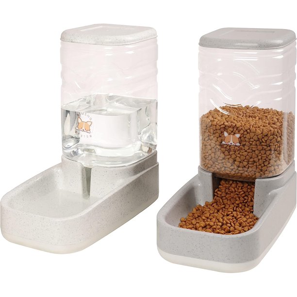 BalanceFrom Pack of 2 Automatic Dog Cat Gravity Food and Water