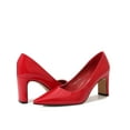 thumbnail image 3 of Gomelly Women Heeled Pump Block Pumps Chunky Dress Shoes Fashion High Heels Party Wedding Red 9.5, 3 of 8