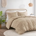 thumbnail image 1 of Funda nórdica caqui, tamaño full/queen, juego de cama boho de microfibra para todos., 1 of 7