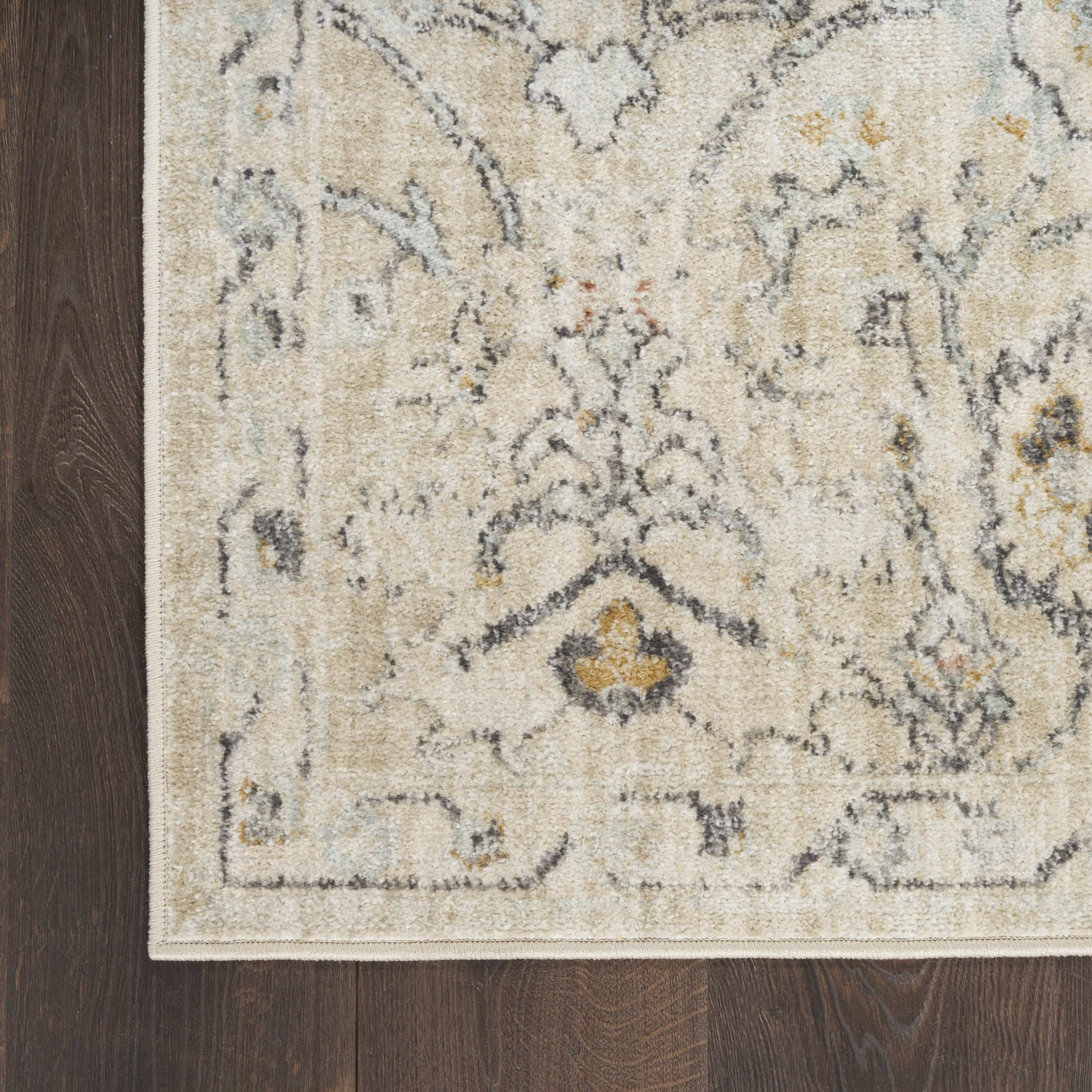 Nourison Oushak Home 2' x 4' Cream Vintage Indoor Rug