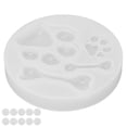 thumbnail image 2 of Silicone Mold, Flexible Easy To Use DIY Molds Mirror Cat Claw Bones For Aromatherapy Tablet For Aromatherapy Soap ANGGREK FF1410, 2 of 8
