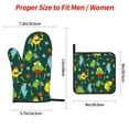 thumbnail image 2 of Cauagu Sport Monster Print Oven Mitts and Pot Holders 4 pcs Set,Extra Thicken Long Kitchen Oven Glove Potholders BBQ Gloves-Oven Mitts and Pot Holders(11 Inch), 2 of 6