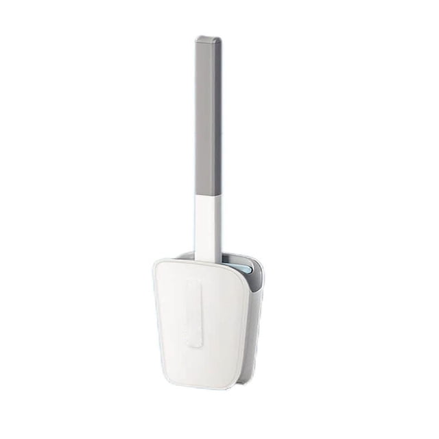 Bewildely Escobilla de baño a prueba de fugas, cabezal de Base, cepillos de esquina montados en la pared, secado rápido, accesorios de herramienta de Suministros de limpieza para el hogar Blanco Bewildely HA063655-02B