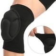 thumbnail image 3 of Rodilleras deportivas, prevención de colisiones para deportes al aire libre, correr, gimnasio, baloncesto, voleibol (negro, 1 par), 3 of 5