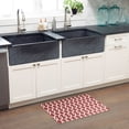 thumbnail image 2 of SoHome Cozy Living Kochi Lattice Anti-Fatigue Kitchen Mat, Picante Red/White, 20"x36", 2 of 7
