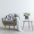 thumbnail image 3 of Stupell Industries Blue Circle Letter K Square Decorative Printed Throw Pillow, 18 x 18, 3 of 4