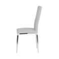 thumbnail image 5 of Milan Adella Curved-Back Upholstered Side Chairs in White (Set of 4), 5 of 8
