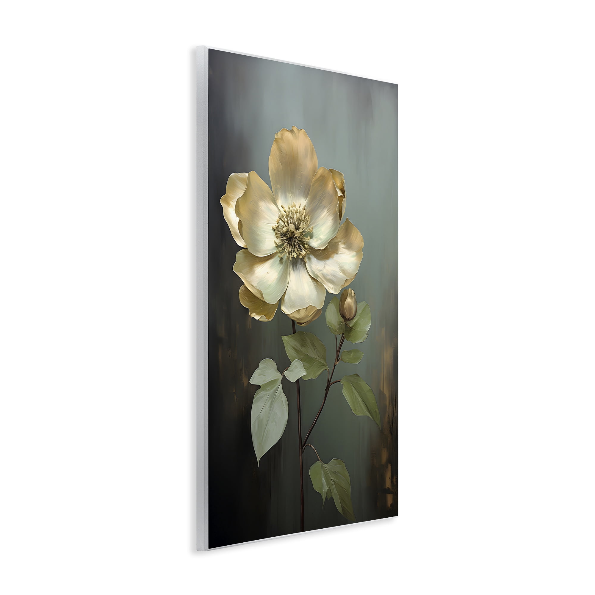 Stupell Industries White Floret Petals Botanical & Floral Painting Unframed Art Print Wall Art, 13 x 19