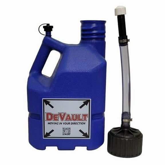 DeVault Enterprises DEV3GAL-B 3 Gallon BLUE Utility Jug w/hose assembly