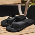 thumbnail image 6 of Wensltd Men's Sandals Trendy Spring Summer Beach Outdoor Travel Daily Wear Home Sandals Black, 6 of 9