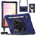 thumbnail image 1 of Funda para Samsung Galaxy Tab Tab S11 (11 pulgadas) 2025 SM-X730/SM-X736B, funda protectora a prueba de golpes para niños con soporte para lápices, correa de mano giratoria 360 y soporte, correa de, 1 of 9