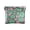 Abstract Pink Green Circles, variant on Leather Coin Purse Pouch No Zipper Small Turquoise Bubbles Makeup Bag for Women Men Cosmetics Jewelry 4.3x3.7 inch