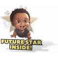 thumbnail image 1 of czcpp-Baby On Board Car Sticker - Adorable Cartoon Style for Baby Boy or Girl, 1 of 4
