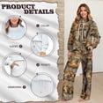 thumbnail image 5 of Garronmavis Camo Sweat Set Womens Sweatsuits 2 Piece Set Wide Leg Womens Sweatpants Joggers Airport Travel Pants Lounge Set Leisure Vacation Clothes, Size S, 5 of 6