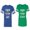 Men Royal / Women Green, variant on Proud Husband Freaking Wife Matching Couple Cotton Jerseys (Men Royal / Women Black) (Men S / Women S)