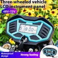 thumbnail image 2 of Strong LCD Meter High Display for Electric Tricycles 48V 60V 72V General Fit Easy Installation, 2 of 12