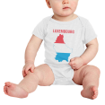 thumbnail image 2 of Luxembourg Map Flag Cute Baby Bodysuit Romper (White, 18-24 Months), 2 of 5