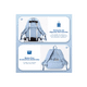 thumbnail image 3 of Mochila Escolar Para Laptop 3 Capas Iforu 40 L Azul, 3 of 4