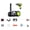 Black_B1, variant on Electric Car Jack 5 Ton Car Jack Hydraulic, with Window-Breaking Hammer Anti-Slip Gloves Battery Clamps Electric Wrench(Lifting Range: 155-450mm, 235-530mm)