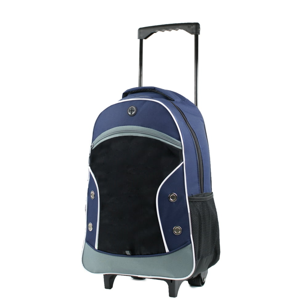 Argo Sport DualTone 20 in. CarryOn Navy/Black Rolling Backpack