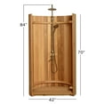 thumbnail image 3 of Almost Heaven Outdoor Ellipse Shower in Rustic Cedar, 3 of 8