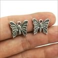 thumbnail image 3 of U8MO 6/20/50pc Butterfly Antique Silver Charms Pendant DIY Jewelry Findings 14*15mm-50pcs, 3 of 6
