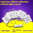 thumbnail image 2 of Caja de luz publicitaria Kabu, luz LED de techo de película suave, barra de luz monocromática para interiores, caja de luz de alto voltaje, fuente de luz, área, cadena de bloques, luz de 220 V, 2 of 5