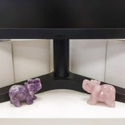 HomeLife Elephant Statue 1pc 1.57 Realistic Exquisite Collectible Living Room Bedroom Animal Sculpture Ornament Mini Elephant Ornament