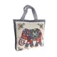 thumbnail image 5 of Bolsas de lona estilo retro con cremallera, gran capacidad, cómodas bolsas de compras. Estilo E, 5 of 9