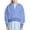 Blue, variant on zbxnLI Athletic Hoodie for Girls Cropped Sweatshirt Zip up Jacket Lightweight Long Sleeve Spring Fall Outwear