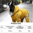 thumbnail image 4 of Chaqueta Impermeable para Perros, Chaqueta Impermeable para Mascotas, Impermeables con Capucha, Ropa Ligera para Mascotas, Impermeables de 4 Patas para Perros, 4 of 6