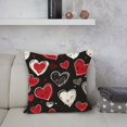 thumbnail image 4 of Clearance Under $1 Boovnll Valentines Pillow Covers 18x18", Valentines Gifts, Printing Valentines Day Pillow Covers for Home Bedroom, Living Room, Couch, Sofa, Party Decor, Valentines Day Decorations, 4 of 5