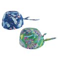 thumbnail image 2 of 2 piezas para mujer para hombre, gorro de quimio a prueba de polvo, gorro de quimioterapia Verde + Flamenco, 2 of 5