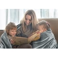 thumbnail image 4 of Utopia Bedding Fleece Blanket King Size Ash Grey 300GSM Luxury Fuzzy Soft Anti-Static Microfiber Bed Blanket (90x102 Inch), 4 of 8