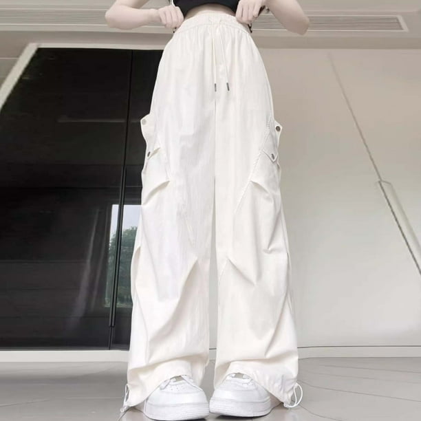WILLBEST Pantalones Casuales de Mujer, de Cintura Alta, Holgados, Cómodos para Uso Diario, Adecuados para Salidas y Actividades En Casa. Extra Grande