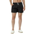 thumbnail image 6 of NOMADIC NOOK Men's Solid Color Drawstring Waist Mesh Lining Lightweight Board Shorts 2 Pack, 6 of 7