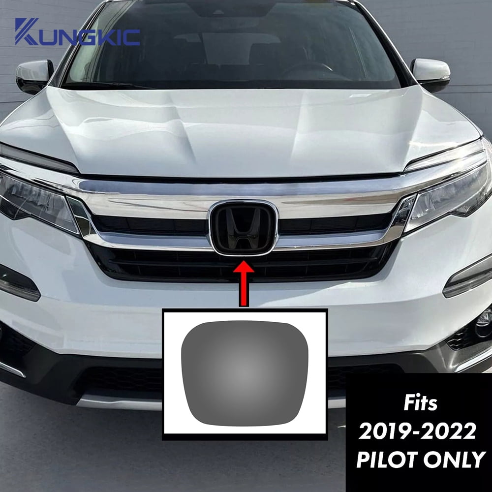 For 2019 2020 2021 2022 Honda Pilot Universal Car Logo TPU Black Smoke Film Auto Exterior Accessory, 1pcs